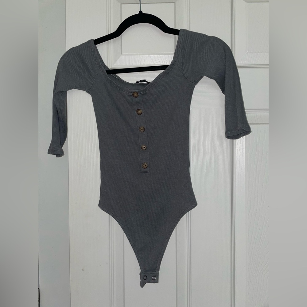 Express Bodysuit Gray Size Small